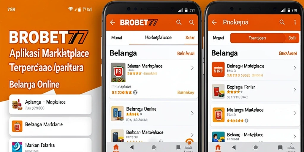 Antarmuka aplikasi BROBET77 yang sederhana dan mudah digunakan.