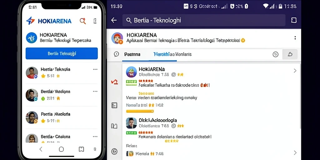 Tampilan antarmuka HOKIARENA yang modern dan informatif.