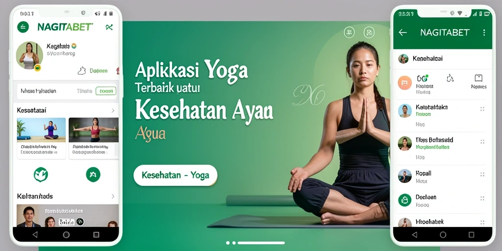 Antarmuka NAGITABET yang intuitif untuk latihan Yoga.